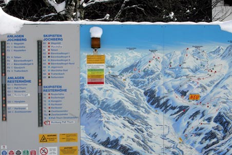 Pistenplan vom Jochberger Skigebiet
